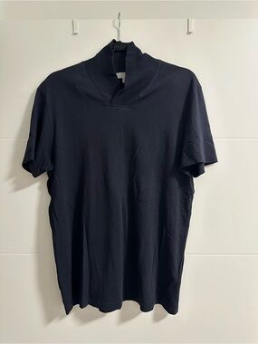 Cos Cotton Cocoon Neck Polo Shirt